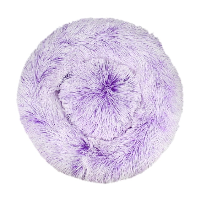 Fiudx Cama Redonda y Acogedora para Mascotas con Degradado, Relleno Suave para Aliviar Las Articulaciones, Borde Elevado para Mayor Seguridad, Comodidad Al Dormir, Ideal para Perros, Diseño Fácil de