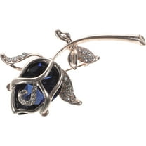 Masteelf 1Set Rhinestone Crystal Flower Brooches Women Elegant for Casual Outfit