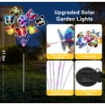 thumbnail image 6 of Scidweet 2 Pack with 16 Butterfly Solar Lights, Waterproof Decorative Lights for Outdoor Garden Patio Backyard Decor, 6 of 6