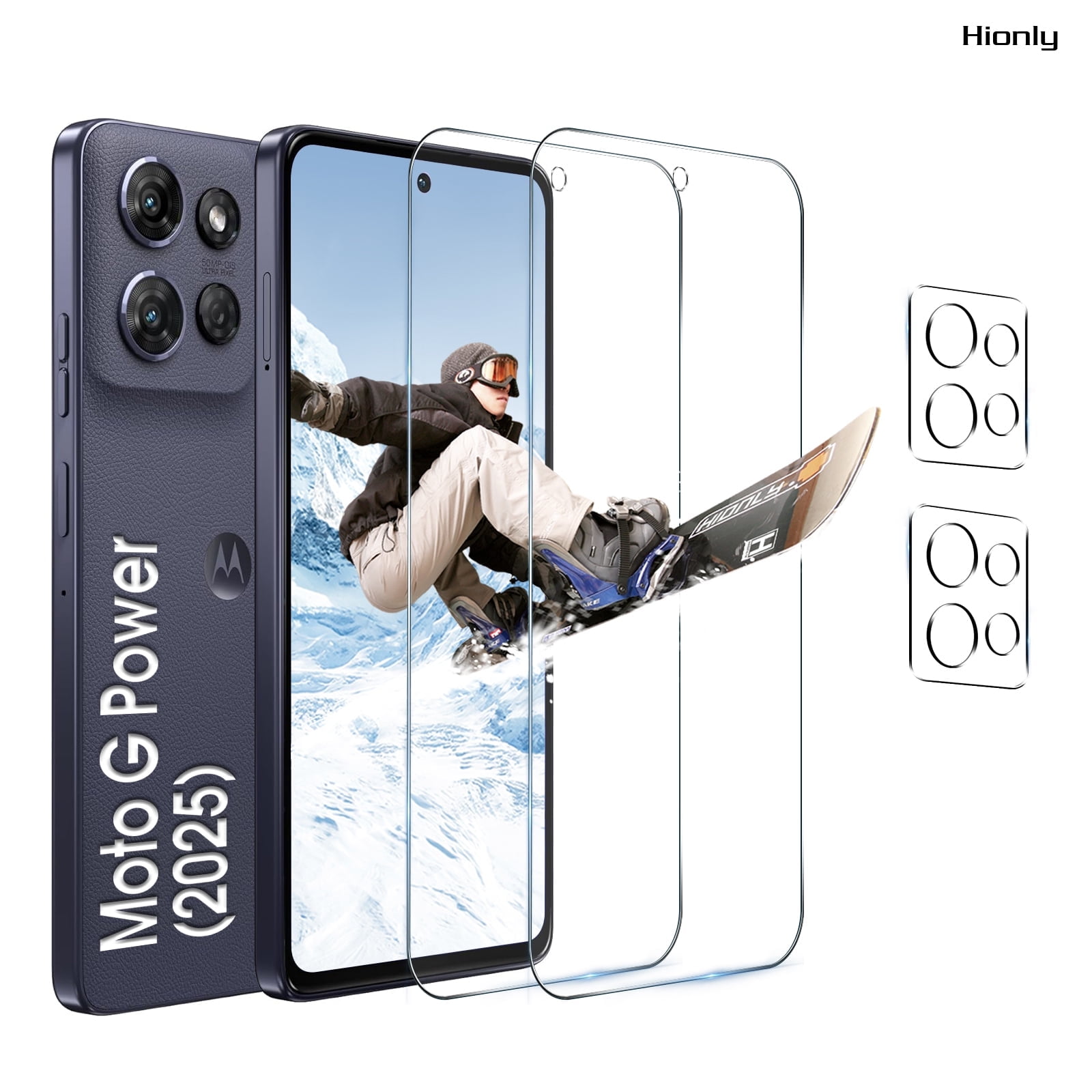 3-Pack Tempered Glass Screen Protector For Moto G Power 5G 2021-2025 Models