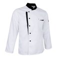 thumbnail image 3 of Chaqueta de chef camisa de manga larga para catering uniforme de trabajo de restaurante chaqueta de cocinero Sunnimix  chaqueta de chef hombres uniformes mujeres, 3 of 8