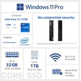 thumbnail image 2 of Lenovo ThinkCentre M70q MFF Business Desktop, Intel Core i3-13100, 16GB DDR5, 1TB SSD, Windows 11 Pro, 2 of 7