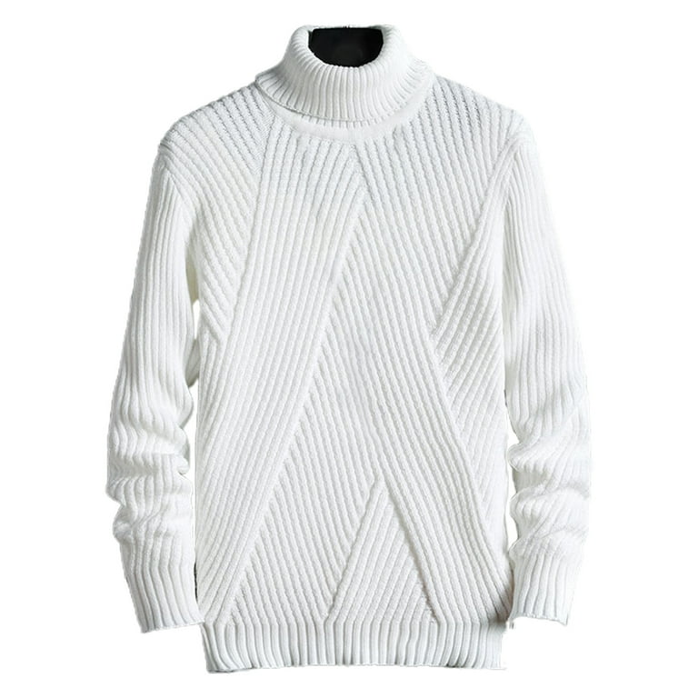 Thick white 2025 turtleneck mens