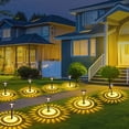 thumbnail image 3 of Bright Solar Pathway Lights 1 Pack Color Changing Warm White LED Solar Lights Outdoor IP67 Waterproof Solar Path Lights, 3 of 17