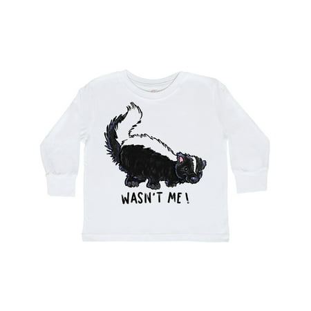 

Inktastic Animals Cute Skunk Wasn t Me! Gift Toddler Boy or Toddler Girl Long Sleeve T-Shirt