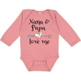 thumbnail image 3 of Inktastic Nana and Papa Love Me Heart Grandchild Boys or Girls Long Sleeve Baby Bodysuit, 3 of 5