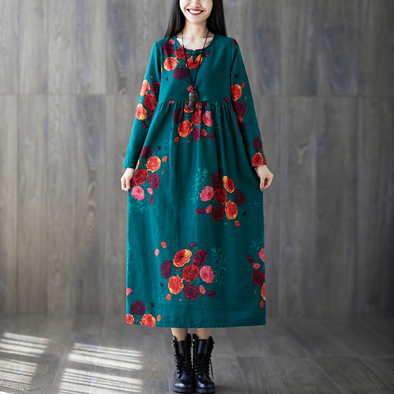 plus size cotton dresses with sleeves