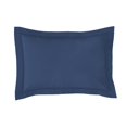 thumbnail image 1 of Fresh Ideas FRE201XXNAVY11 Poplin Tailored Pillow Sham  Navy - Euro, 1 of 4
