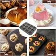 thumbnail image 6 of 2 Pack 12-Cavity  Mini Bundt  Pans, Nonstick small  Donut Pans, Carbon Steel Donut Baking Pan for  Muffins, Donuts and Brownies, Amazing Bagel Mold Donut Trays - Perfect Baking Gifts for Family, 6 of 6