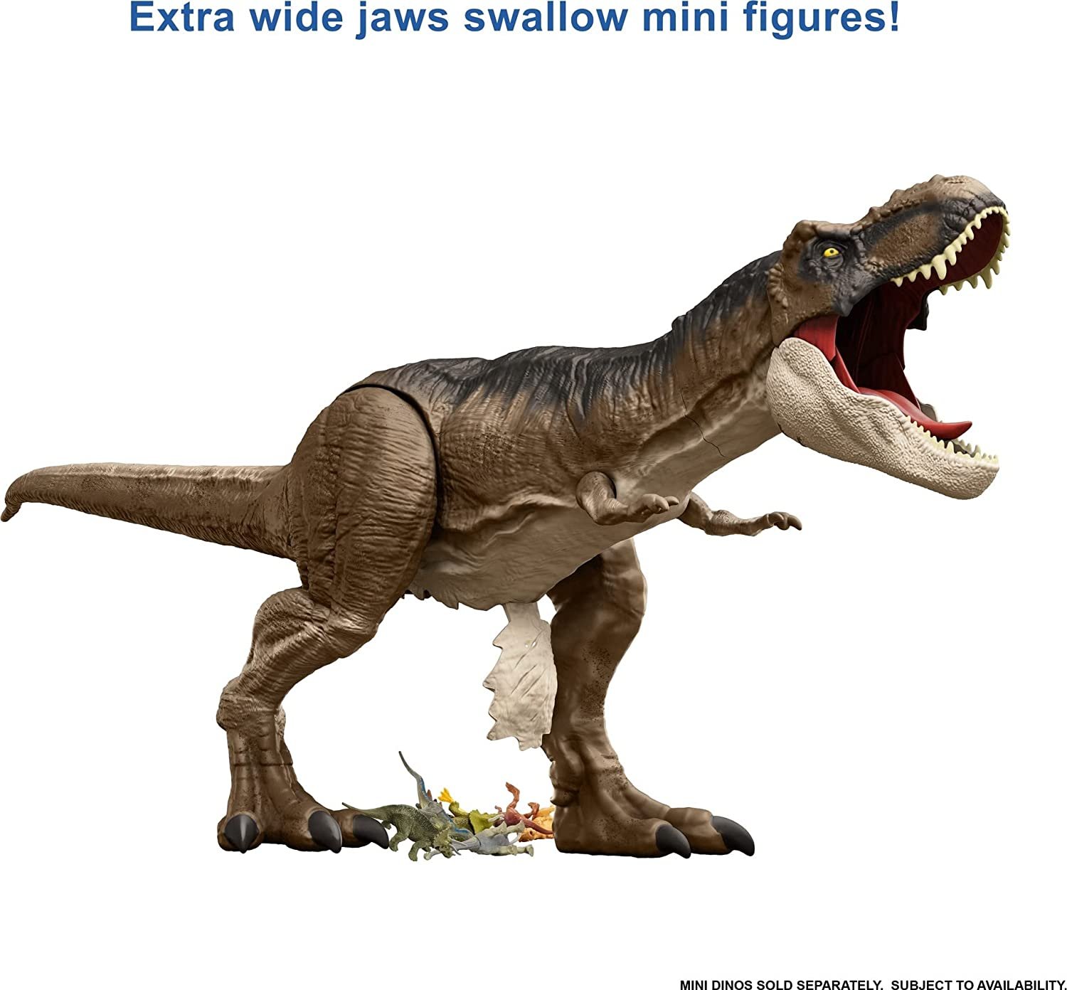 Jurassic World Toys Collectible Kids Tyrannosaurus Rex Action Figures, Multicolor, 16.26" x 7.68"