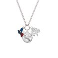 thumbnail image 2 of Delight Jewelry Silvertone Translucent Texas - Lone Star Let Things Go Fall Zoey Charm Necklace, 28", 2 of 4