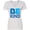 AA-White, variant on Be Kind Logo in Blue Women's V-Neck T-Shirt