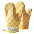 thumbnail image 1 of Manopla de horno a cuadros, manoplas de cocina térmica, guantes de cocina, 1 of 8
