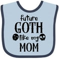 thumbnail image 3 of Inktastic Future Goth Like My Mom with Skulls Boys or Girls Baby Bib, 3 of 4