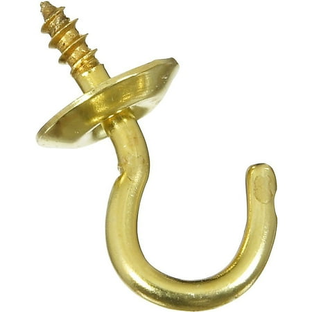 

3PC National Hardware National Hardware N119-602 V2021 Cup Hook 1/2 Solid Brass