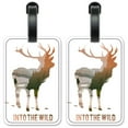 thumbnail image 1 of In to the Wild…Deer - Luggage ID Tags / Suitcase Identification Cards - Set of 2, 1 of 5