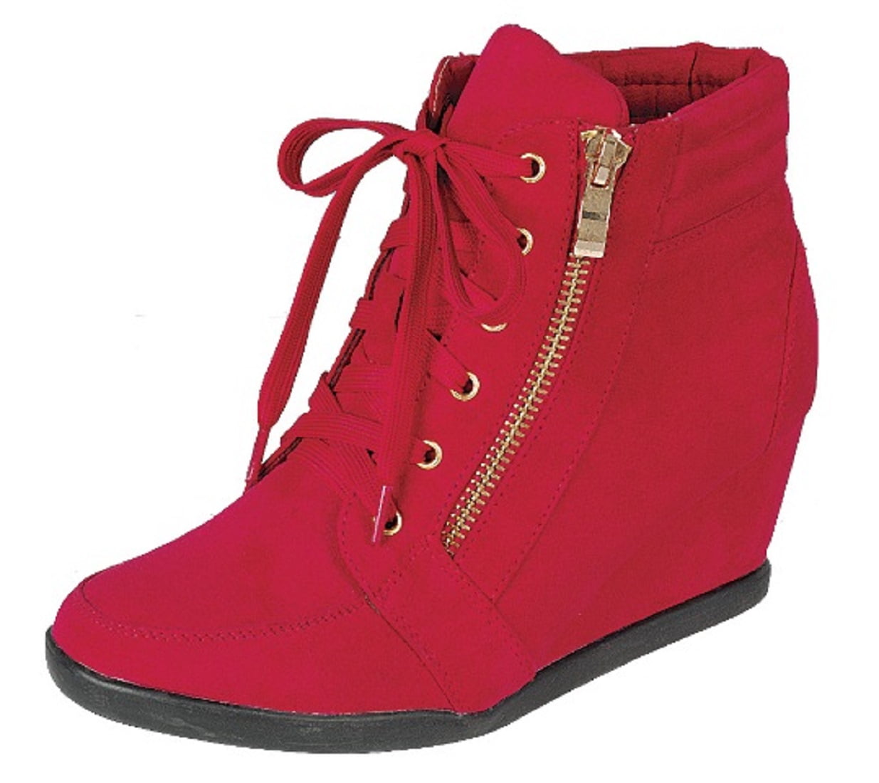 womens hidden wedge boots