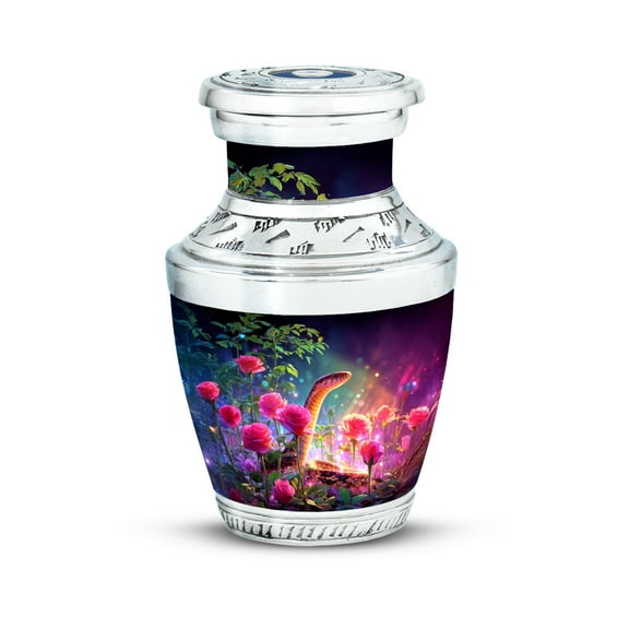 SABURIAL Snake Urn - Memorial Urns For Adult Human - 3 Inch - Pack Of 1 - Handcrafted For Ashes Adult Male And Female - Small Keepsake Urns - Cremation Urn