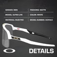thumbnail image 2 of Oakley OO9463 Sutro Lite Shield Shaped Non-Polarized Sunglasses for Men - Includes Official Eyewear Kit - Matte White Frame with Prizm Black Lens, 2 of 6