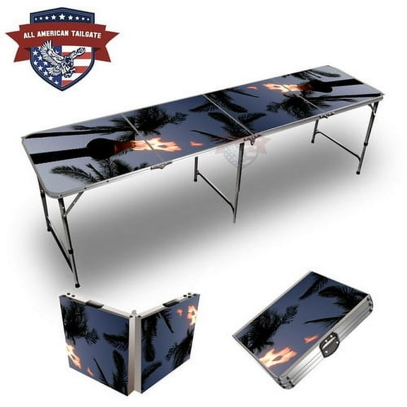 Tiki Torch 8ft Tailgate Table
