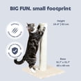 thumbnail image 4 of TRIXIE Parla 24.4 Inch Jute Cat Scratching Post with Plush Base, Beige, 4 of 4