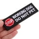 thumbnail image 3 of BRIGHTFUFU Parches bordados para perros de servicio, 2 uds., no parches para mascotas, parches de identificación para perros, no parches para mascotas, arneses para mascotas, 3 of 8