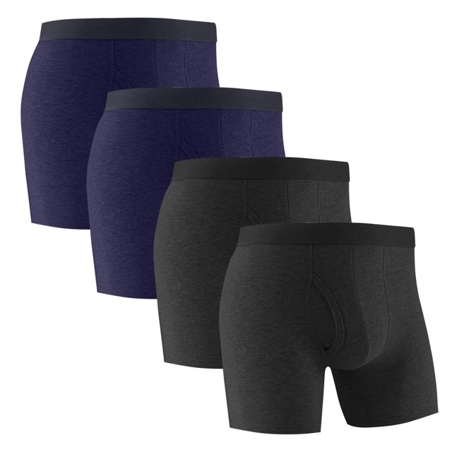 Weiqiqre Boxeurs pour Hommes Mode Confort Coton Uni Lavables Boxeurs Anti-Fuites Breif