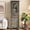 Black+ Gray, variant on Shaiailed Gray Storage Cabinet,Tall Thin Storage Cabinet with Glass Door and Shelves,Narrow Pantry Cabinets with 2 Drawers & 2 Doors,Free Standing Kitchen Cabinets for Living Room, Hallway, Kitchen
