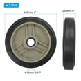 thumbnail image 2 of Unique Bargains 4" Universal Air Compressor Wheel with 0.5" Hole for Easy Mobility, Beige 2 Pack, 2 of 5