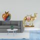 thumbnail image 2 of Estatua de estatuilla,Estatuas de resina Escultura Decoración del hogar Mini,Figura de escritorio,Figura de camello,decoración moderna,regalo de inauguración de la casa,Estatua de animal de, 2 of 8