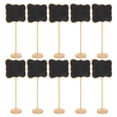 thumbnail image 3 of Shisuyan Mini Tableau Noir avec Supports Amovibles pour Décoration Matériau Synthétique Couleur Noire 10 Pcs, 3 of 8