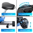 thumbnail image 6 of Foldable Exercise Bike, Solid X Frame Magnetic Resistance 300 lb Capacity Stationary Bikes Indoor Cycling for Home Gym, 6 of 6