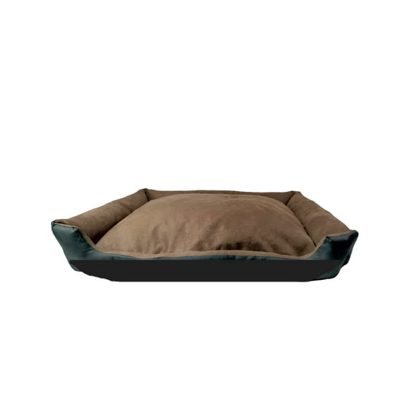Cama para perro de lujo LUNICS Grande color gris y negro