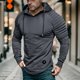 thumbnail image 1 of MHFRRA Sudadera con Capucha, Cálida y Cómoda, Informal, de Manga Larga, para Exteriores, Deportiva, Suave y Acogedora, para Invierno Gris, 1 of 3
