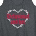 thumbnail image 3 of Instant Message - Delusional & Hot - Women's Racerback Tank Top, 3 of 6