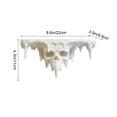 thumbnail image 4 of Halloween Skull Wall Shelf for Spooky Home Decor, Gothic Wall Mounted Floating Shelves with Dripping Design, Plastic Display Rack for Bedroom Living Room 8.6 Inch, 4 of 8