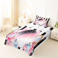 thumbnail image 5 of Homewish Fashion Perfume Floral Twin Sheets,Dreamy Bowknot Bedding,3 Pieces,1 Fitted Sheet and 1 Pillowcase, 5 of 6