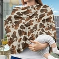 thumbnail image 3 of Renewold Fashion Cow Print Infant Car Seat Cover Stretchy Nursing Scarf Car Seat Canopy Shopping Cart High Chair Cover Protect Babies Breastfeeding Mothers, 3 of 7