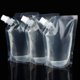 thumbnail image 2 of 10 unidades de petacas para bebidas, bolsa de licor, petacas reutilizables, petacas de plástico ocultables con embudo de plástico (420 ml) Adepaton SNFLD1175, 2 of 9