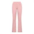 thumbnail image 6 of Scyoekwg Yoga Pants Women Flare High Waisted Elastic Leggings Workout Exercise Sport Flare Wide Legs Pants Yoga Clothes(V02_Pink,L), 6 of 8