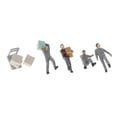 thumbnail image 3 of KLKCMS Porter Worker Figurine Gris, 3 of 9