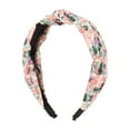 thumbnail image 1 of 1 Pc Diadema Anudada Impresa Elegante para Mujeres y Niñas 6.30"x4.92" Rosa, 1 of 3