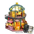 thumbnail image 1 of Kit de Casa de muñecas DiyWooden en miniatura con muebles ligeros, Casa de flores, cafetería, casa de muñecas, juguetes, Roombox para adultos, regalo de Navidad zhangyuxiang LED, 1 of 2
