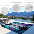 thumbnail image 6 of Outdoor Rug 5x7 ft Aurora Night Sky Waterproof Outdoor Patio Rug Mat Non Slip Outside Area Rugs Carpet for RV,Camping,Porch,Deck,Pool,Balconybackyard,Nature Scenery, 6 of 9