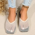 thumbnail image 3 of Dakaela Casual Slingback Flat Mules Women's Fashion Square Toe Mesh Slide Summer Slippers Size 6-8, 3 of 9