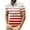 Red, variant on WREESH Men's Striped Henley Shirts Casual Fashion Short Sleeve Printed Athletic Top with Striped Pattern for a Sporty Business Appeal Navy