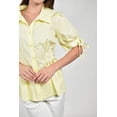 thumbnail image 4 of Blusa manga corta con lazos Roman Fashion /Juvenil, 5122 (Amarillo) amarillo G, 4 of 6