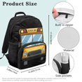 thumbnail image 7 of Aplkyhs School Bus School Backpack for Boys Girls Ages 6-18 Elementary Middle High School Students Large Capacity Lightweight Water Resistant for Daily School Back to School Gifting Casual Travel, 7 of 7