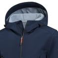 thumbnail image 4 of Men's Softshell Jacket Casual Hooded Jacket Outdoor Coat, 4 of 6