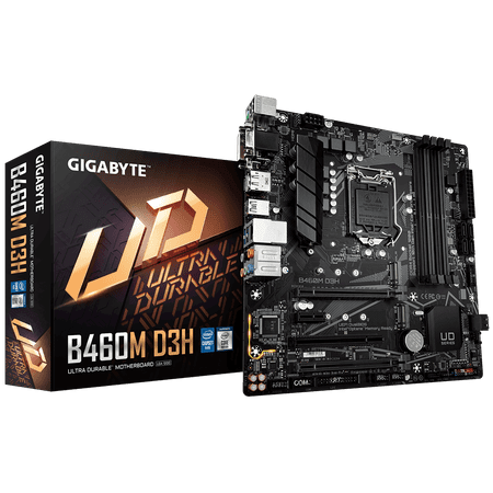 GIGABYTE Intel B460 Ultra Durable Motherboard with Dual NVMe PCIe Gen3 X4